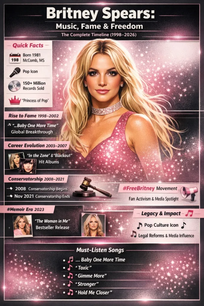 “Mel Gibson Complete Timeline Infographic (1979–2026 key milestones from breakout films to controversies and award-winning comebacks, presented in a modern vertical design.”