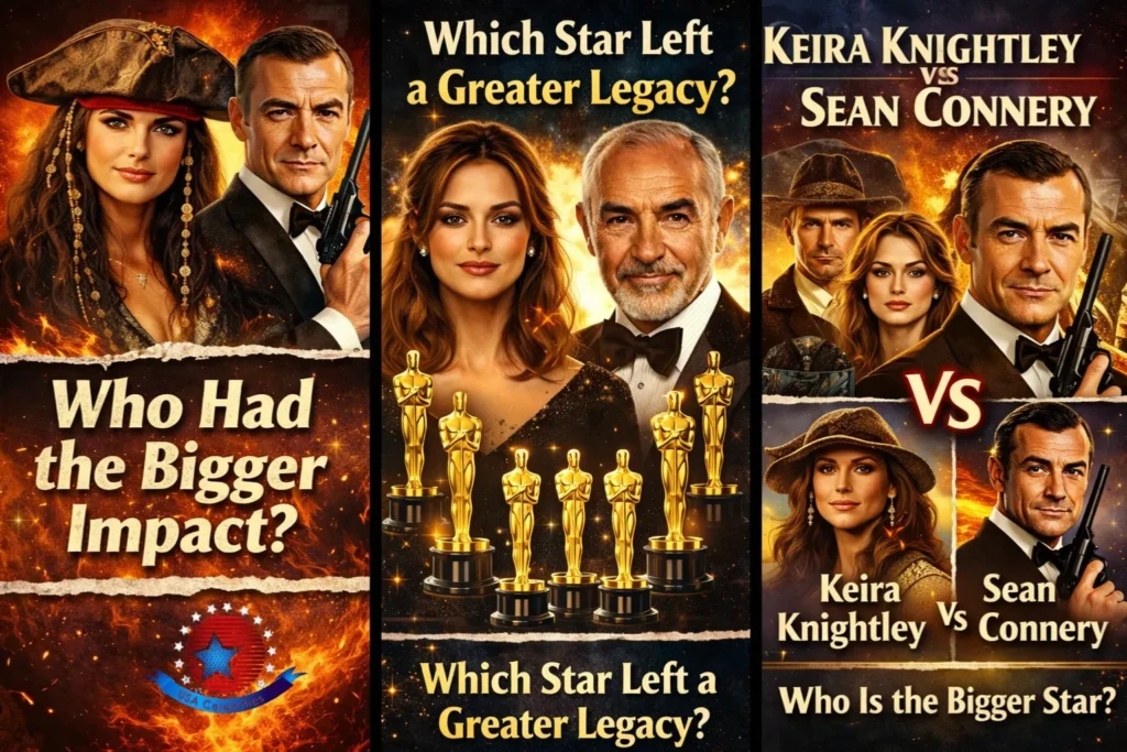 Keira Knightley and Sean Connery 